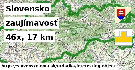 Slovensko Turistické trasy zaujímavosť 