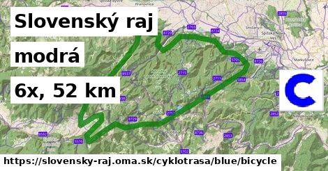 Slovenský raj Cyklotrasy modrá bicycle