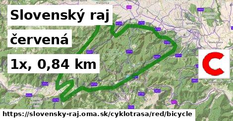 Slovenský raj Cyklotrasy červená bicycle