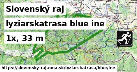 Slovenský raj Lyžiarske trasy modrá iná