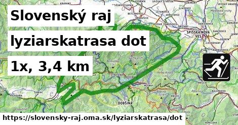 Slovenský raj Lyžiarske trasy dot 