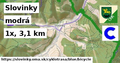 Slovinky Cyklotrasy modrá bicycle