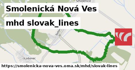 Smolenická Nová Ves Doprava slovak-lines 