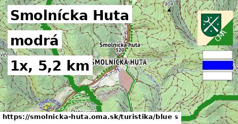 Smolnícka Huta Turistické trasy modrá 