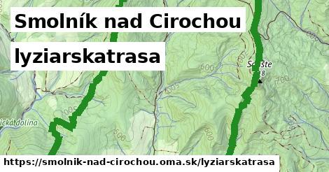 Smolník nad Cirochou Lyžiarske trasy  