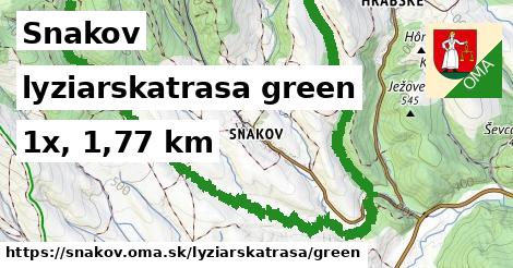 Snakov Lyžiarske trasy zelená 