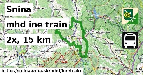 Snina Doprava iná train