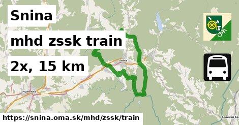 Snina Doprava zssk train