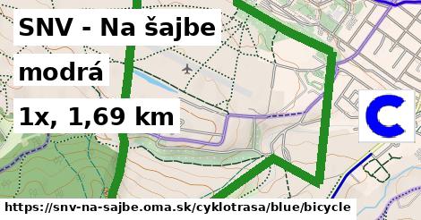 SNV - Na šajbe Cyklotrasy modrá bicycle