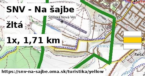 SNV - Na šajbe Turistické trasy žltá 