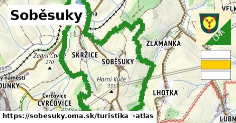 Soběsuky Turistické trasy  