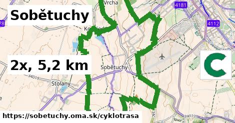 Sobětuchy Cyklotrasy  