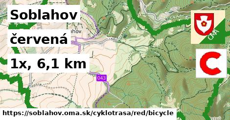 Soblahov Cyklotrasy červená bicycle