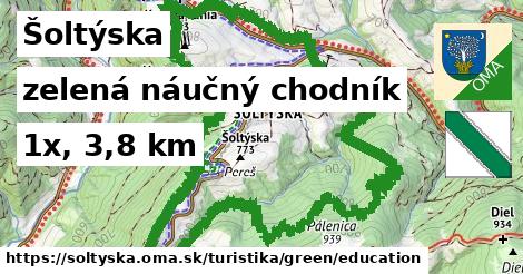 Šoltýska Turistické trasy zelená náučný chodník