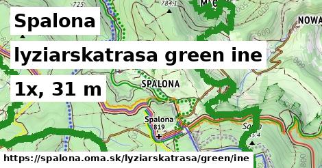 Spalona Lyžiarske trasy zelená iná