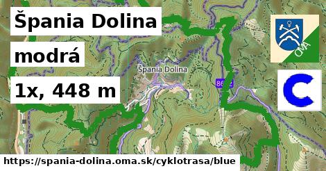 Špania Dolina Cyklotrasy modrá 