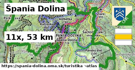 Špania Dolina Turistické trasy  