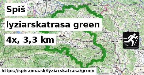 Spiš Lyžiarske trasy zelená 
