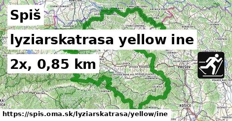 Spiš Lyžiarske trasy žltá iná