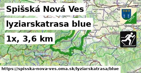 Spišská Nová Ves Lyžiarske trasy modrá 