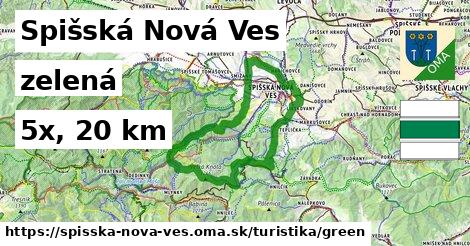 Spišská Nová Ves Turistické trasy zelená 