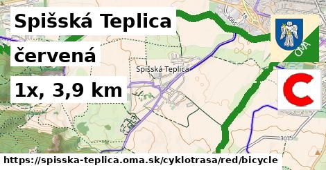 Spišská Teplica Cyklotrasy červená bicycle