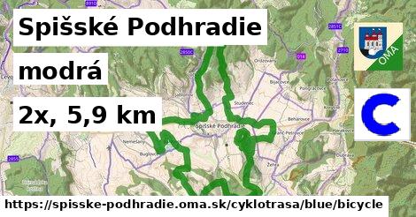 Spišské Podhradie Cyklotrasy modrá bicycle