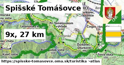 Spišské Tomášovce Turistické trasy  