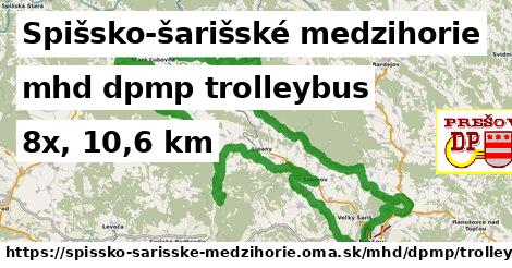 Spišsko-šarišské medzihorie Doprava dpmp trolleybus