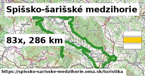 Spišsko-šarišské medzihorie Turistické trasy  