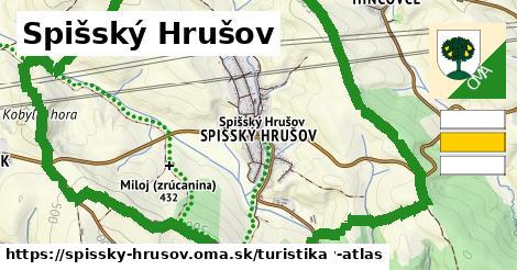 Spišský Hrušov Turistické trasy  