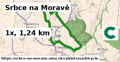 Srbce na Moravě Cyklotrasy bicycle 