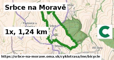 Srbce na Moravě Cyklotrasy iná bicycle