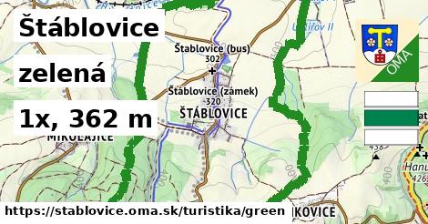 Štáblovice Turistické trasy zelená 