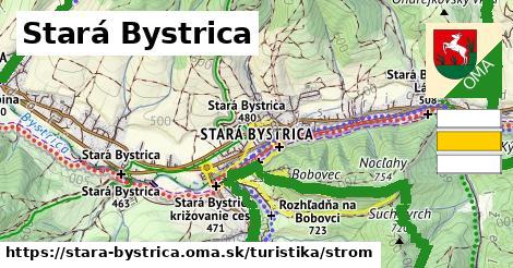 Stará Bystrica Turistické trasy strom 