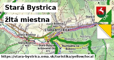 Stará Bystrica Turistické trasy žltá miestna