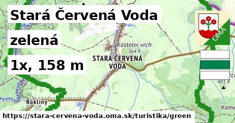 Stará Červená Voda Turistické trasy zelená 