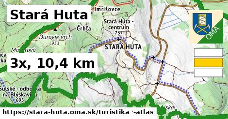 Stará Huta Turistické trasy  