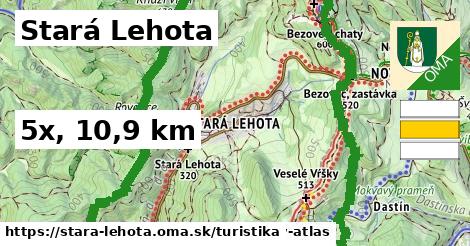 Stará Lehota Turistické trasy  