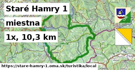 Staré Hamry 1 Turistické trasy miestna 