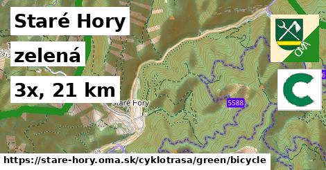 Staré Hory Cyklotrasy zelená bicycle