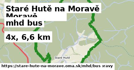 Staré Hutě na Moravě Doprava bus 