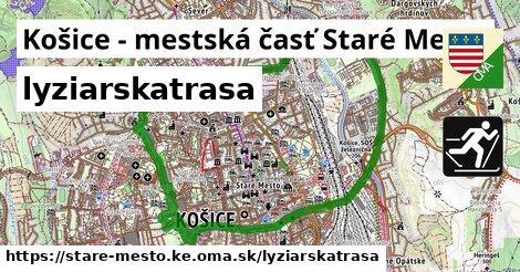 Košice - mestská časť Staré Mesto Lyžiarske trasy  