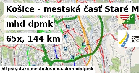 Košice - mestská časť Staré Mesto Doprava dpmk 