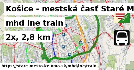 Košice - mestská časť Staré Mesto Doprava iná train