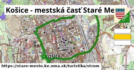 Košice - mestská časť Staré Mesto Turistické trasy strom 