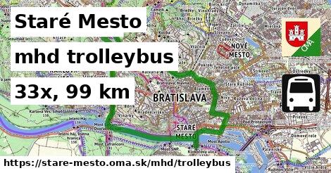 Staré Mesto Doprava trolleybus 