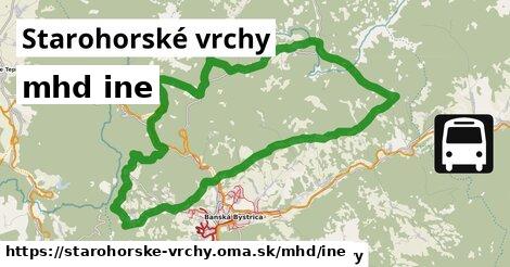 Starohorské vrchy Doprava iná 