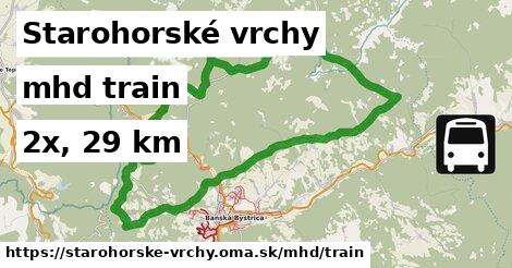 Starohorské vrchy Doprava train 