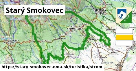 Starý Smokovec Turistické trasy strom 